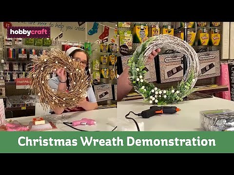 Festive Wreath Making Live Tutorial | Hobbycraft