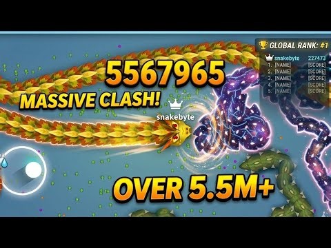 🔥 INSANE 5.5 MILLION SCORE! MASSIVE CLASH DOMINATION in Slither.io 🐍💥