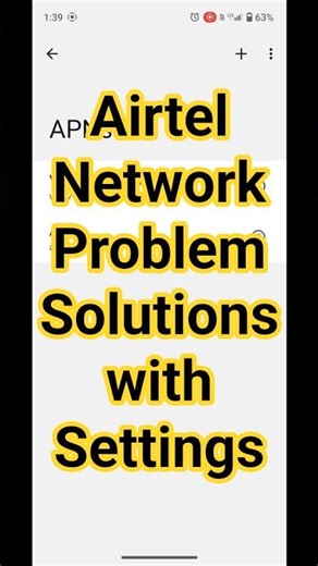 Airtel Network Problem Solutions with Setting ll airtel network not working #airtel5g #network