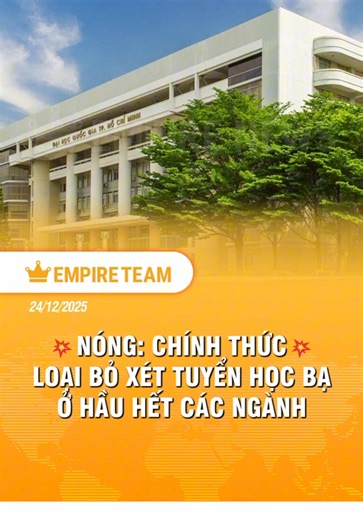 Các phương thức xét tuyển đầu vào ngày càng được thu gọn #dgnl #empireteam #dgnlhn