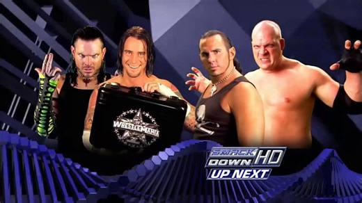 Jeff hardy and CM Punk vs Matt hardy and Kane - 2009