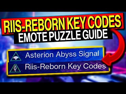 Destiny 2 Riis Reborn Key Codes, Asterion Abyss Signal & Emote Puzzle! | Quick and Easy Guide!