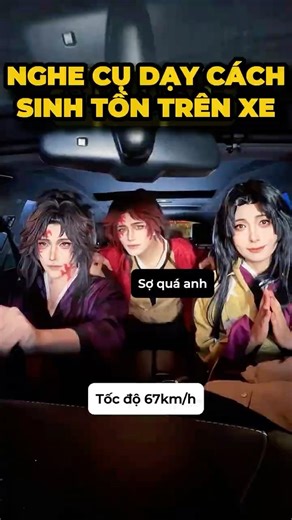 Bài 7: Cách sinh tồn trên ghế sau xe😨- Anh em Yoriichi#cosplay #shorts #minnacosplay