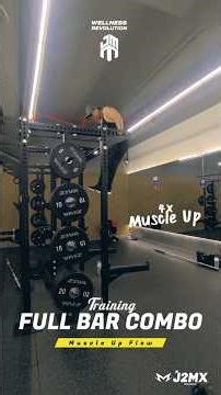 Full bar combo with no rest. Building control under fatigue.#calisthenics #muscleup #streetworkout