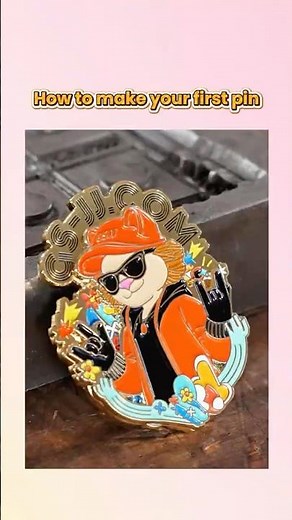 How to make your first enamel pin?👋Watch this video to get the answer!📹