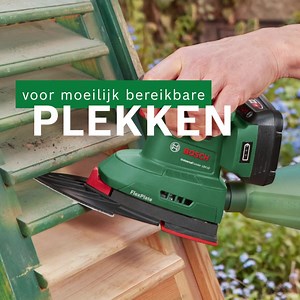 Voor minder stof en flexibel werken: onze nieuwe 18V accumultischuurmachine is ideaal voor het schuren van hout, metaal en gelakte oppervlakken, maar ook voor hoeken en randen. Zelfs moeilijk bereikbare plekken kunnen met de toebehoren gemakkelijk worden aangepakt. Dankzij het SDS-systeem kunnen de schuurhulpstukken snel en eenvoudig worden verwisseld. En de geïntegreerde Bosch Syneon Technology zorgt voor optimale prestaties en een maximale werktijd. Ons gereedschap van de maand februari: de Un
