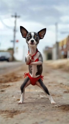 Chihuahua Bikini Dance Video