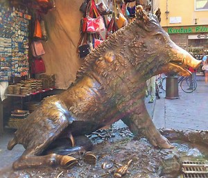 The Bronze Pig of Florence, Florence, Italy
