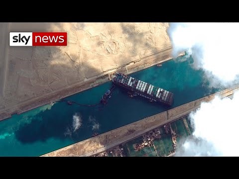 Maritime traffic jam: Ship blocking Suez Canal could take weeks to dislodge