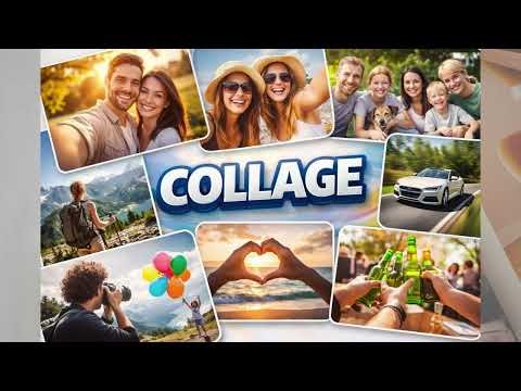 Photo Collage Design in Photoshop | Easy Collage Tutorial Hindi