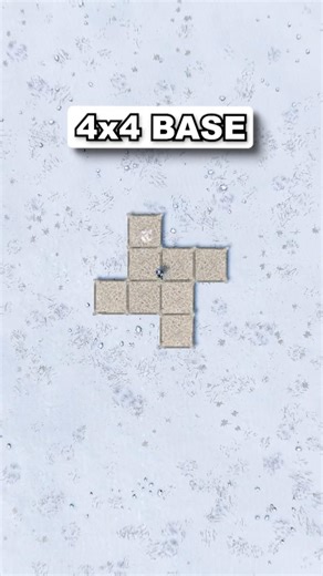 4x4 base footprint for clans in #rust #rustbase #rustgame #gaming #building