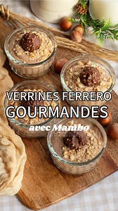 Nous continuons avec des idées pour ces fêtes avec ce spectaculaire dessert de Verrines Ferrero 🍫✨ Préparé avec le robot de cuisine Mambo 🤌🏼 En 20 minutes, pour 6 portions ⏳ 🍮 Ingrédients : 100 g de biscuits Maria 50 g de beurre à température ambiante 250 g de crème liquide bien froide (pour chantilly) 120 g de fromage à tartiner 20 g de sucre glace 100 g de Nutella Noisettes (pour décorer) Ferrero Rocher (pour décorer) 🥣 Préparation : Installez les lames dans leur position. Placez les bisc