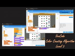 Color Counting Algorithm Level 3 VexCode VR || Coder C