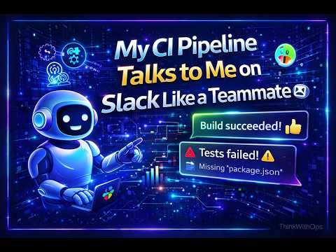 My CI Pipeline Talks to Me on Slack Like a Teammate 🤖
