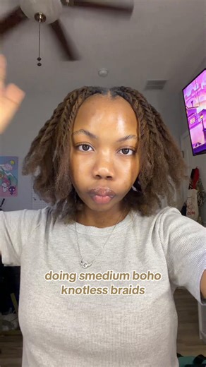 Creative Smedium Boho Knotless Braids Tutorial