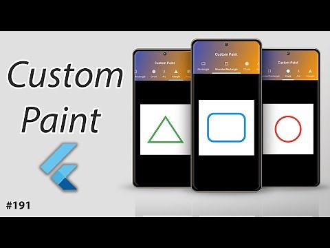 Flutter Tutorial - Custom Paint - Draw Line, Square, Rect, Circle, Triangle, Arc & Image