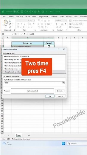 How To Create Interactive To-Do List in Excel! 🤯⚡️ (With Checkboxes)#excel #exceltips