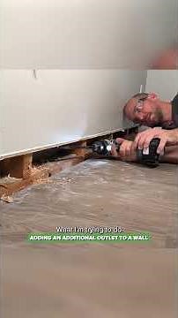 Adding an additional outlet to a wall