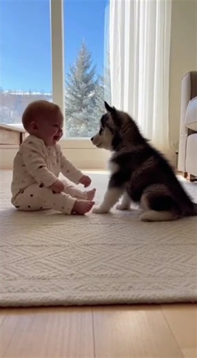 😂🐾 Paw Clap Competition #babyandpuppy #baby #dognoises #adorablemoments #cute #dogsounds