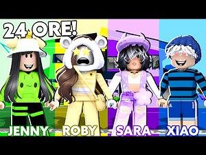VIVO PER 24 ORE IN UN MONDO SOLO ARCOBALENO SU BROOKHAVEN ROBLOX!