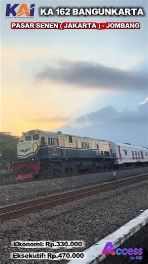 KERETA API PANJANG || KA 162 BANGUNKARTA || Indonesia Railways #keretaapi #fyp #subscribe