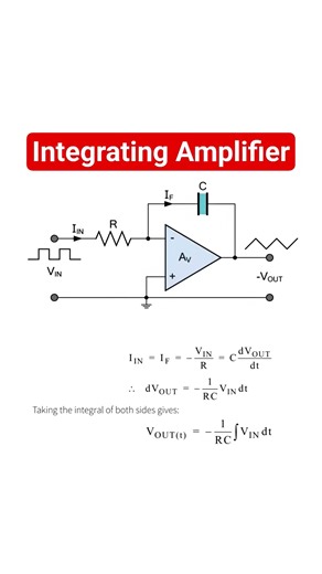Opamp based Integrating Amplifier