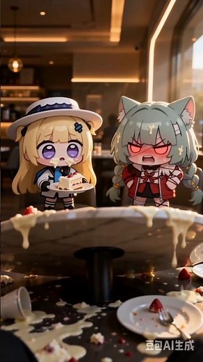 Never steal her dessert... 🤬🔥 #chibi #wutheringwaves #phoebe