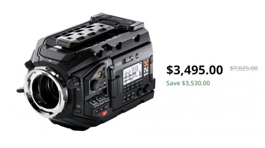 Blackmagic Design URSA Mini Pro 12K (PL) on sale for $3,495 USD - Newsshooter
