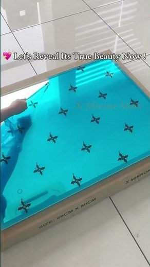 Unboxing Rectangle LED mirror from X MIRROR MART!