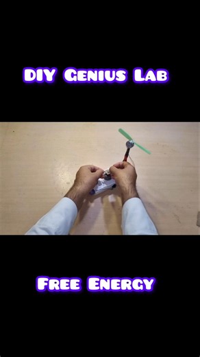 free energy generator with two dc motor