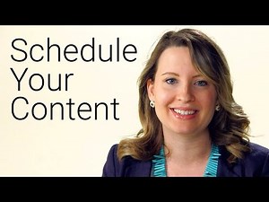 Get Into an Upload Schedule