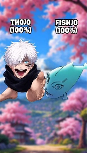 Thojo vs Fishjo | King of Brainrot Meets The Strongest Fish |#amv #thojo #fishjo #gojo #animevs