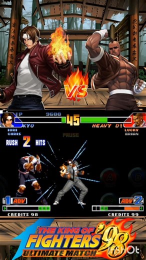 Kyo vs Heavy D COMBO - #kof #kof98 #fightcade #snk #combos #fyp