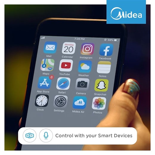 Stay in control anytime and anywhere with the Wi-Fi and Voice Command features of the new Midea U air-conditioner. Visit any appliance store near you to shop your very own Midea U. #MideaU #MideaPH #MideaDiscoverHappiness #MakeYourselfAtHome | Midea