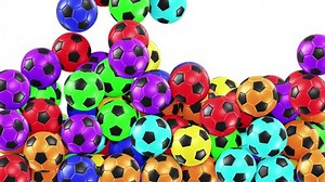 Realistic 3d Animation Colorful Soccer Football Stock Footage Video (100% Royalty-free) 1095161935 | Shutterstock