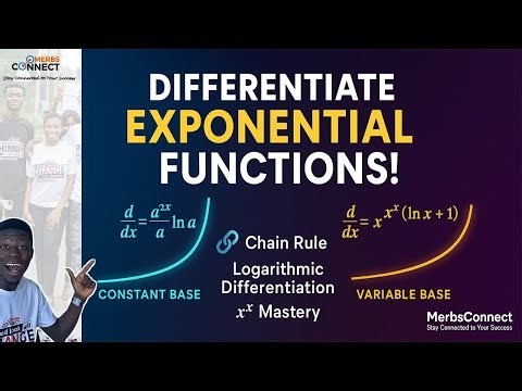 How to Differentiate a constant base function (a^x) & a non-constant base (x^x) + Practice + try Q