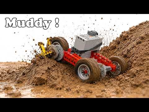 LEGO Car Dig Through Thick Mud Terrain - Epic Climb or Fail? | Smart Lego