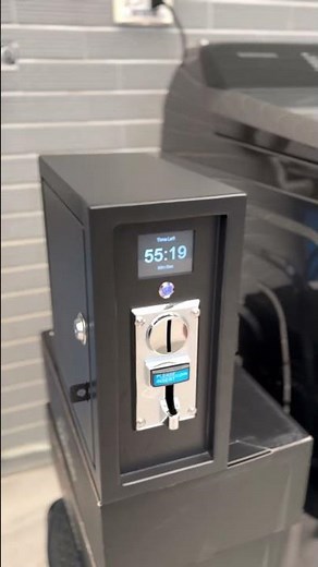 Coin Acceptor Close Up – ST‑004 Controls Washer by Coin Only