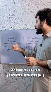 Centralized vs Decentralized System | Clear Difference Explained 💡#motivation #mindset, #StudyTips