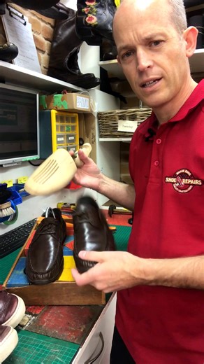 Wooden shoe trees help shoes dry and hold their natural shape. Plastic ones are about half the price and still do a decent job. #shoerepair #shanesshoerepairs #shoecare | Shane's Shoe Repairs