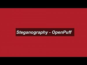 Steganography - OpenPuff