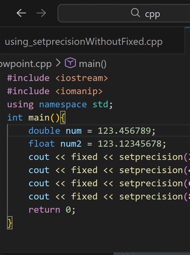 33. Using showpoint keyword in C - ការប្រើ