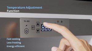 24 Inch Outdoor Refrigerator, Built-in Stainless Steel Beverage Beer Cooler Under Counter Fridge, Indoor/Outdoor Refrigerator with 3 Shelves for Patio Kitchen and Commercial Use