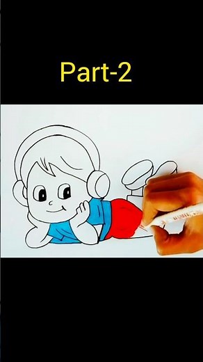 How to draw a cute boy #drawing4kids #art #drawing #easydrawing