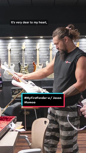 Actor and musician Jason Momoa reminisces on his first #Fender (and second guitar ever), the #Nocaster. Share your story w/ #MyFirstFender!