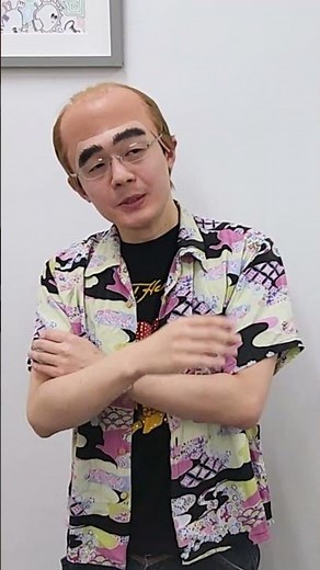 志村けんさんのものまねで年末のあいさつ