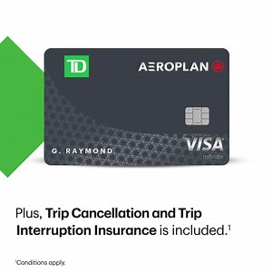 Get an extensive suite of travel insurance with the TD® Aeroplan® Visa Infinite* Card.¹ | TD
