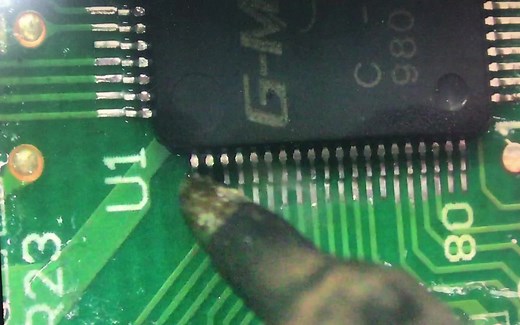 格力变频空调H5故障，CPU微短路，更换CPU维修视频