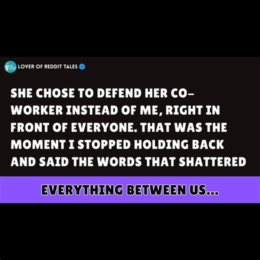 She Publicly Defended Her Co-worker, Throwing Me Under the Bus. That’s When I Stopped Protecting Her—and Said the One Thing That Shattered the Image She Worked So Hard to Keep. | Lover of Reddit Tales