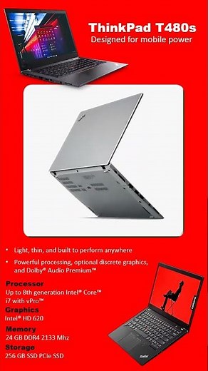 Lenovo ThinkPad T480s Review | Intel Core i5 8th Gen | 24GB RAM | 256GB SSD #laptop